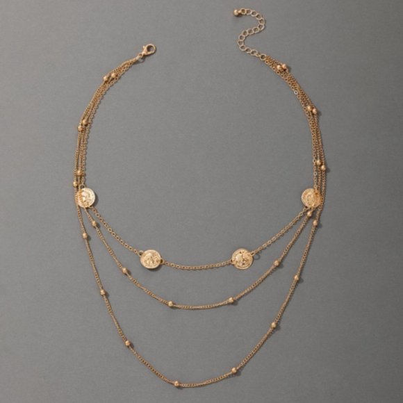 Multilayer Chain Choker Necklace - Picture 3 of 3